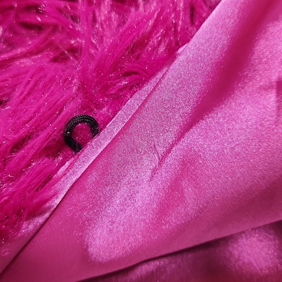 Hot Pink Anthropologie Faux Fur Capelet Shrug Bolero One Size Fits Most - Picture 4 of 15